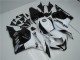 Carroçaria Moto CBR 600RR 09-12 - Branco Preto Carroçaria Moto CBR 600RR 09-12 - Branco Preto