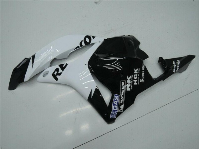 Carroçaria Moto CBR 600RR 09-12 - Branco Preto Carroçaria Moto CBR 600RR 09-12 - Branco Preto