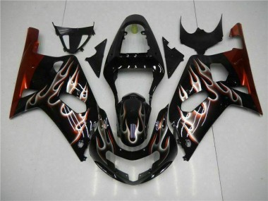Carroçaria Moto GSXR 600 / 750 K1 K2 K3 01-03 - Preto