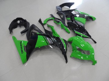Carroçaria Moto ZX 300R 13-16 - Preto Verde