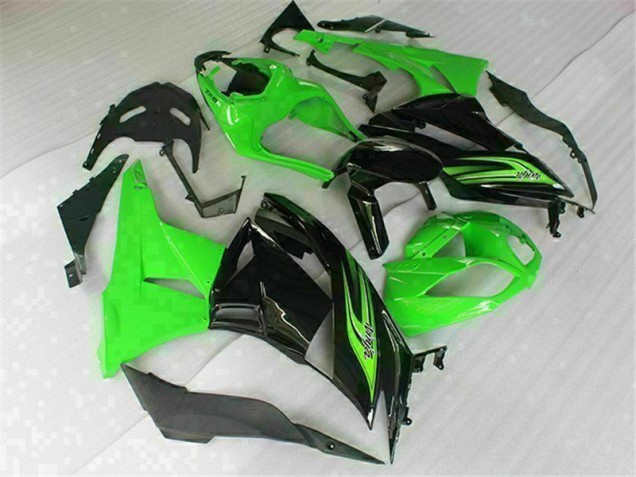 Carroçaria Moto ZX6R 09-12 - Verde Preto