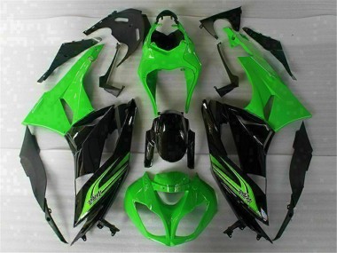 Carroçaria Moto ZX6R 09-12 - Verde Preto