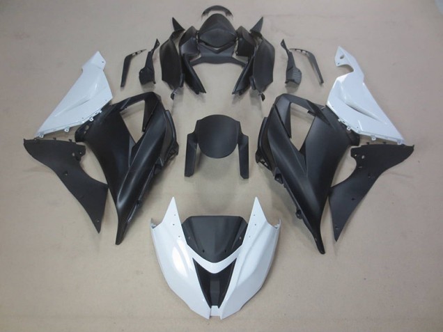 Carroçaria Moto ZX6R 13-18 - Preto Branco Carroçaria Moto ZX6R 13-18 - Preto Branco