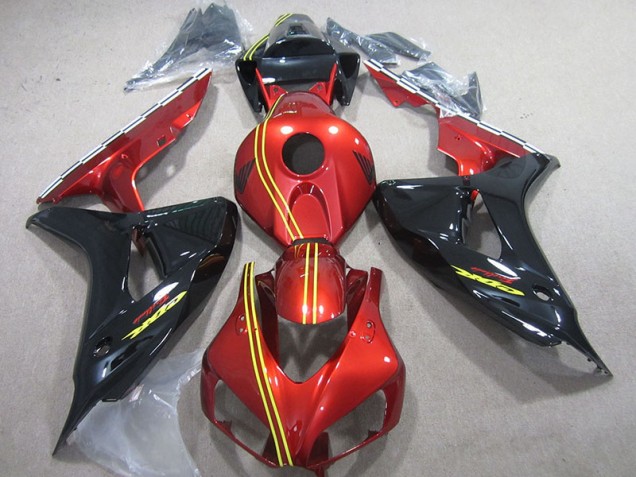 Injeção Kit Carenagem Moto CBR 1000RR 06-07 - Preto Vermelho Amarelo Injeção Kit Carenagem Moto CBR 1000RR 06-07 - Preto Vermelho Amarelo