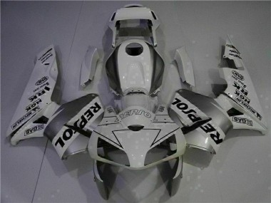 Injeção Kit Carenagem Moto CBR 600RR 03-04 - Branco Repsol