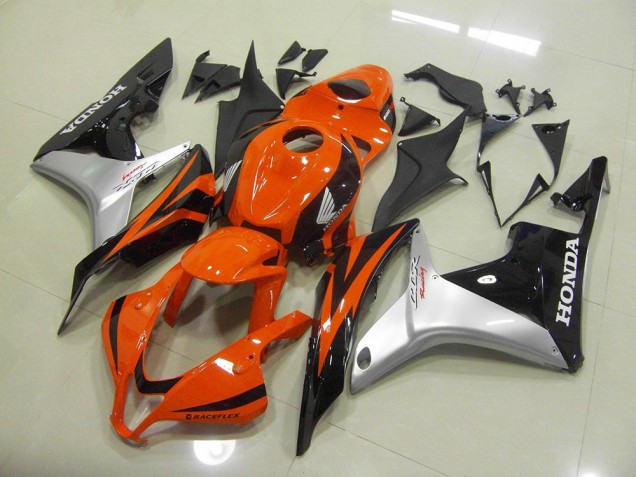 Injeção Kit Carenagem Moto CBR 600RR 07-08 - Laranja Prata Preto Injeção Kit Carenagem Moto CBR 600RR 07-08 - Laranja Prata Preto