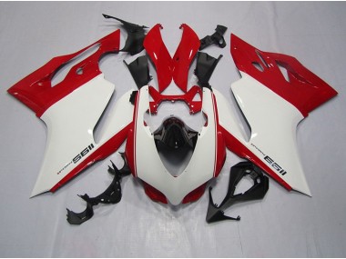 Injeção Kit Carenagem Moto Ducati 1199 11-14 - Branco Vermelho