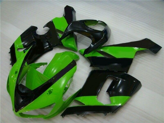 Injeção Kit Carenagem Moto ZX6R 05-06 - Verde Preto Injeção Kit Carenagem Moto ZX6R 05-06 - Verde Preto