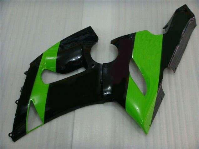 Injeção Kit Carenagem Moto ZX6R 05-06 - Verde Preto Injeção Kit Carenagem Moto ZX6R 05-06 - Verde Preto