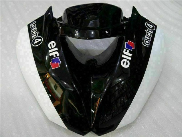 Injeção Kit Carenagem Moto ZX6R 09-12 - Preto Branco 3M Touch4 Injeção Kit Carenagem Moto ZX6R 09-12 - Preto Branco 3M Touch4