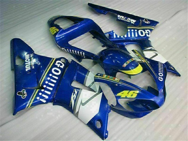Injeção Kit Carenagem R1 00-01 - Azul Injeção Kit Carenagem R1 00-01 - Azul