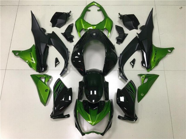 Injeção Kit Carenagem Z800 13-16 - Verde Preto Injeção Kit Carenagem Z800 13-16 - Verde Preto