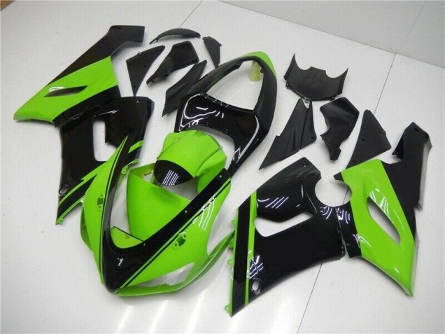 Injeção Kit Carenagem ZX6R 05-06 - Verde Preto