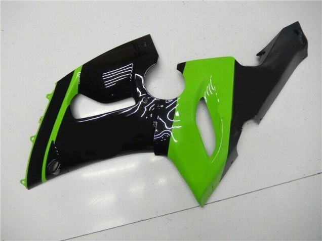 Injeção Kit Carenagem ZX6R 05-06 - Verde Preto