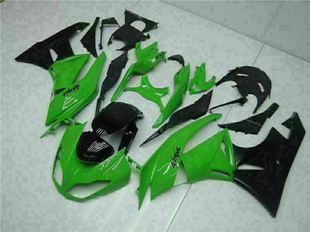 Injeção Kit Carenagem ZX6R 09-12 - Preto Verde Injeção Kit Carenagem ZX6R 09-12 - Preto Verde