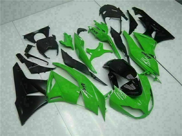 Injeção Kit Carenagem ZX6R 09-12 - Preto Verde Injeção Kit Carenagem ZX6R 09-12 - Preto Verde