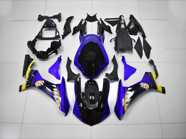 Injeção Kits Carenagem Moto R1 15-19 - Azul Preto Injeção Kits Carenagem Moto R1 15-19 - Azul Preto