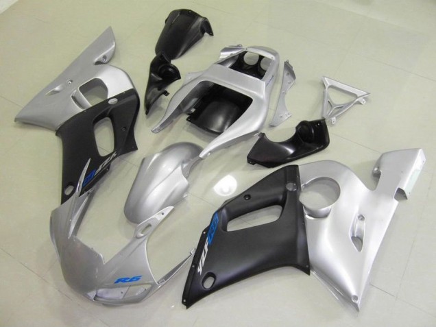Injeção Kits Carenagem Moto R6 98-02 - Preto Prata