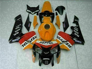 Kit Carenagem Moto CBR 600RR 05-06 - Laranja Preto Repsol