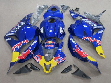 Kit Carenagem Moto CBR 600RR 09-12 - Azul Red Bull
