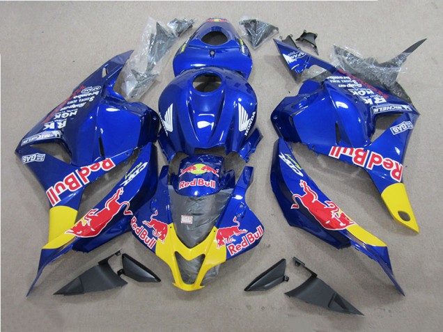Kit Carenagem Moto CBR 600RR 09-12 - Azul Red Bull