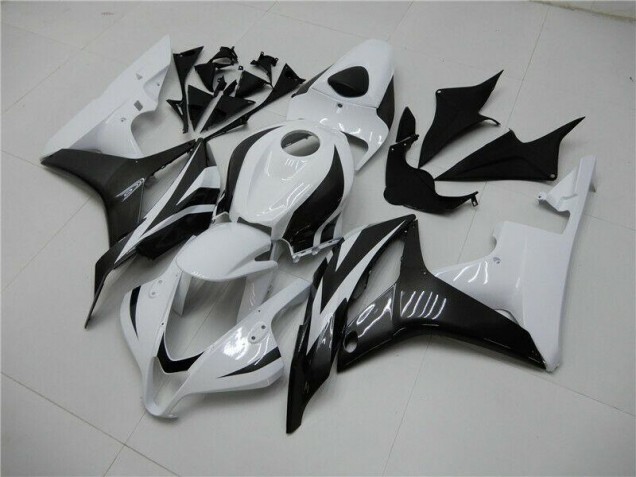Kit Carenagem Moto CBR 600RR 09-12 - Branco Preto Kit Carenagem Moto CBR 600RR 09-12 - Branco Preto