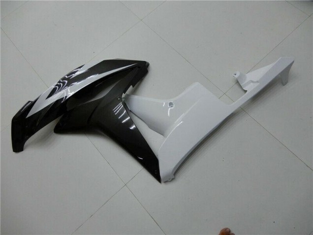 Kit Carenagem Moto CBR 600RR 09-12 - Branco Preto Kit Carenagem Moto CBR 600RR 09-12 - Branco Preto