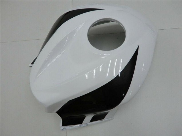 Kit Carenagem Moto CBR 600RR 09-12 - Branco Preto Kit Carenagem Moto CBR 600RR 09-12 - Branco Preto