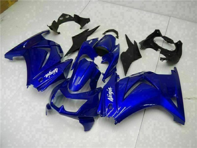 Kit Carenagem Moto EX250 08-12 - Azul Preto Branco Ninja