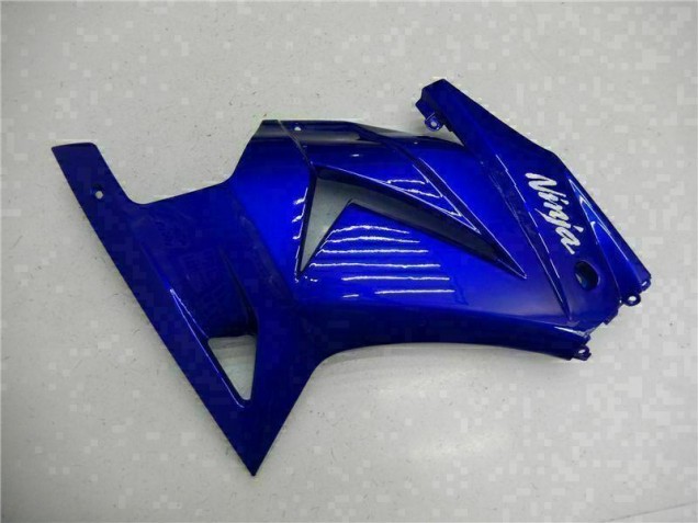 Kit Carenagem Moto EX250 08-12 - Azul Preto Branco Ninja
