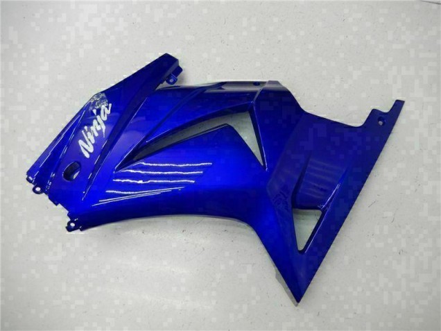 Kit Carenagem Moto EX250 08-12 - Azul Preto Branco Ninja