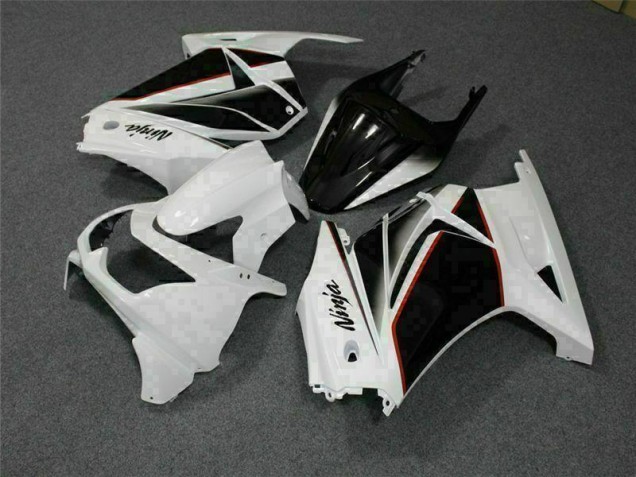 Kit Carenagem Moto EX250 08-12 - Branco Preto Ninja Kit Carenagem Moto EX250 08-12 - Branco Preto Ninja