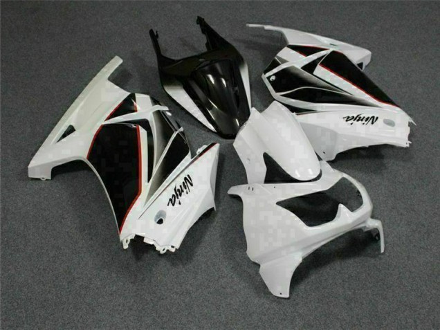 Kit Carenagem Moto EX250 08-12 - Branco Preto Ninja Kit Carenagem Moto EX250 08-12 - Branco Preto Ninja