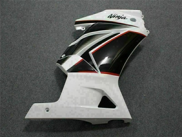 Kit Carenagem Moto EX250 08-12 - Branco Preto Ninja Kit Carenagem Moto EX250 08-12 - Branco Preto Ninja