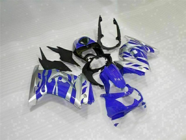 Kit Carenagem Moto EX250 08-12 - Preto Azul Kit Carenagem Moto EX250 08-12 - Preto Azul