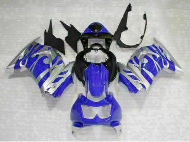 Kit Carenagem Moto EX250 08-12 - Preto Azul
