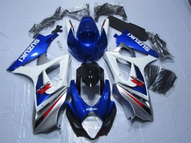 Kit Carenagem Moto GSXR 1000 K7 07-08 - Azul Branco