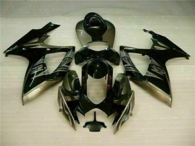 Kit Carenagem Moto GSXR 600 / 750 K6 06-07 - Preto Cinzento