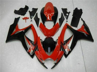 Kit Carenagem Moto GSXR 600 / 750 K6 06-07 - Vermelho