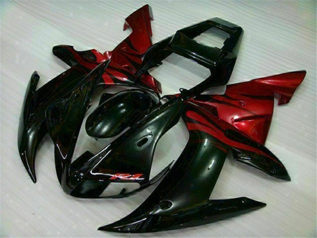 Kit Carenagem Moto R1 02-03 - Preto Vermelho Kit Carenagem Moto R1 02-03 - Preto Vermelho
