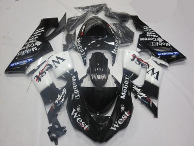 Kit Carenagem Moto ZX10R 06-07 - Branco Preto