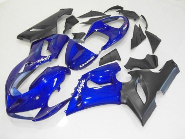 Kit Carenagem Moto ZX6R 05-06 - Azul Preto