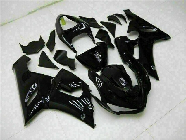 Kit Carenagem Moto ZX6R 05-06 - Preto Brilhante Kit Carenagem Moto ZX6R 05-06 - Preto Brilhante