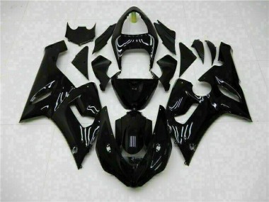 Kit Carenagem Moto ZX6R 05-06 - Preto Brilhante