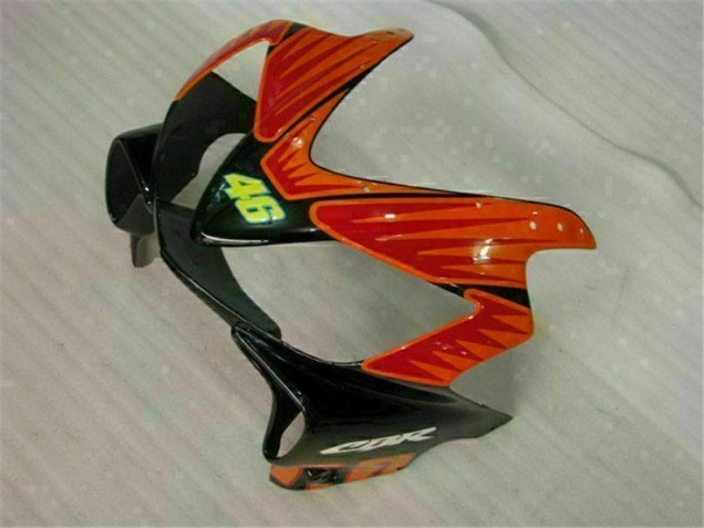 Kit Completo Carenagem Moto CBR 600 F4i 01-03 - Laranja Preto Kit Completo Carenagem Moto CBR 600 F4i 01-03 - Laranja Preto