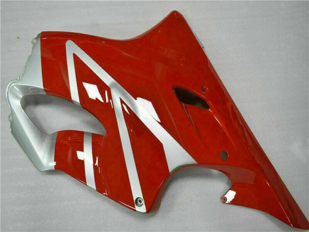 Kit Completo Carenagem Moto CBR 600 F4i 01-03 - Vermelho Prata Kit Completo Carenagem Moto CBR 600 F4i 01-03 - Vermelho Prata