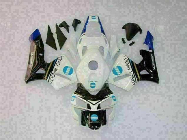 Kit Completo Carenagem Moto CBR 600RR 03-04 - Branco Preto