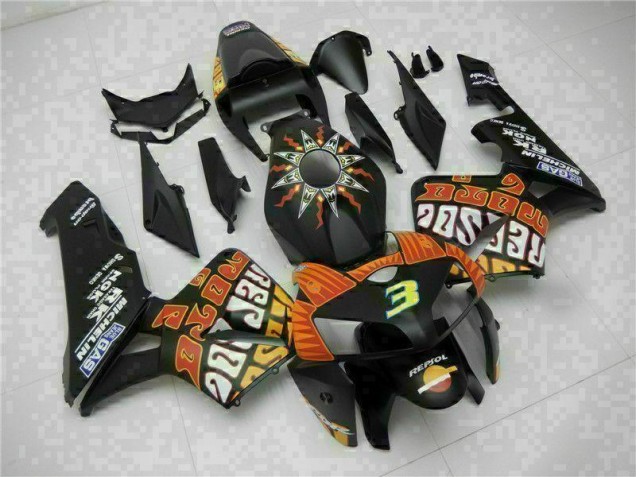 Kit Completo Carenagem Moto CBR 600RR 05-06 - Preto Kit Completo Carenagem Moto CBR 600RR 05-06 - Preto