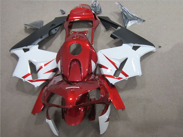 Kit Completo Carenagem Moto CBR 600RR 05-06 - Vermelho Branco Kit Completo Carenagem Moto CBR 600RR 05-06 - Vermelho Branco