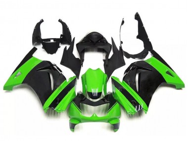 Kit Completo Carenagem Moto EX250 08-12 - Verde Preto
